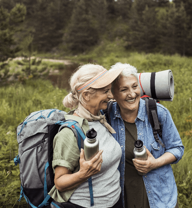 Older Couple Hiking