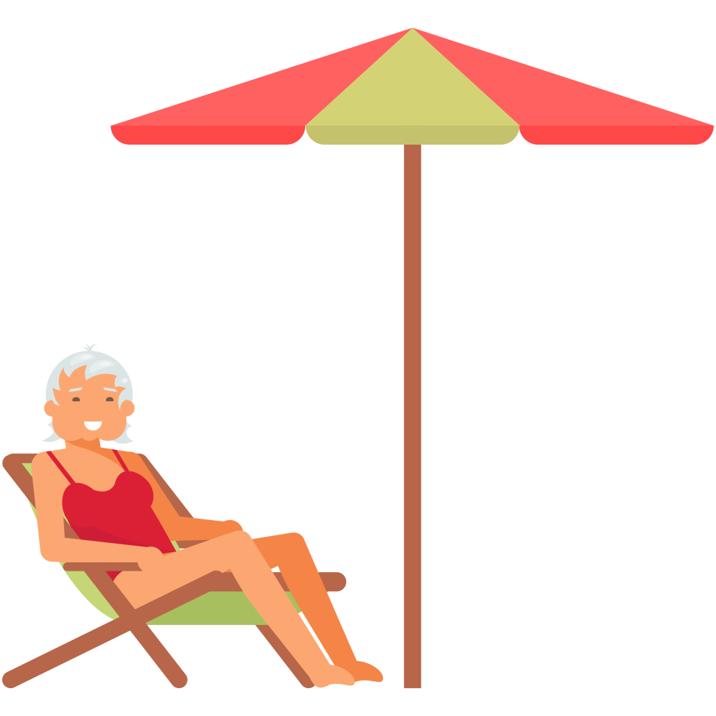Person Sunbathing