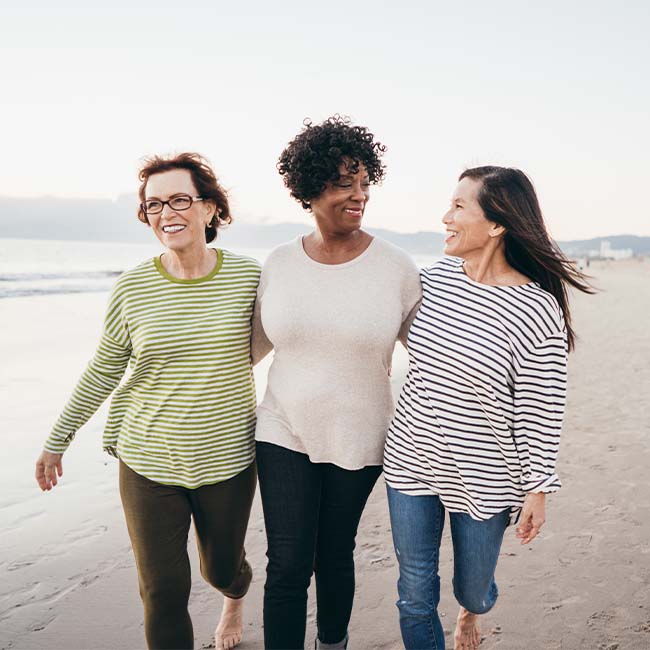 Friends on a beach