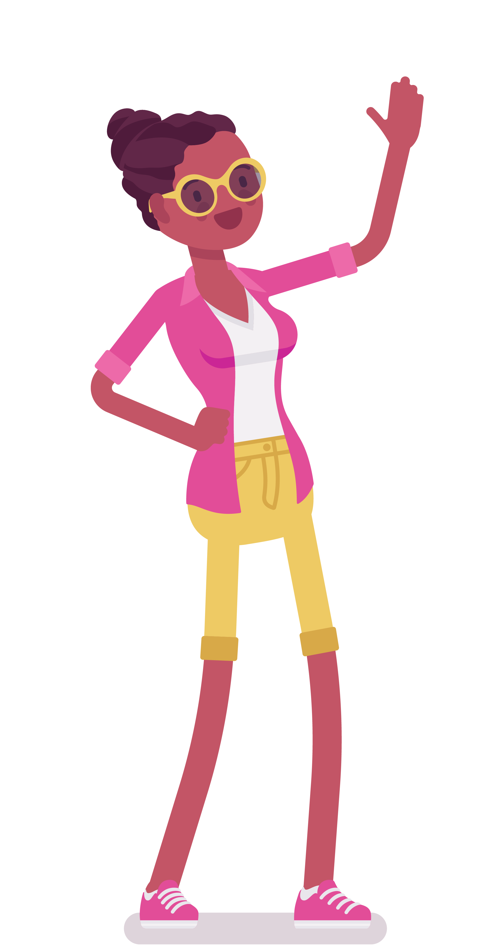 Girl Waving